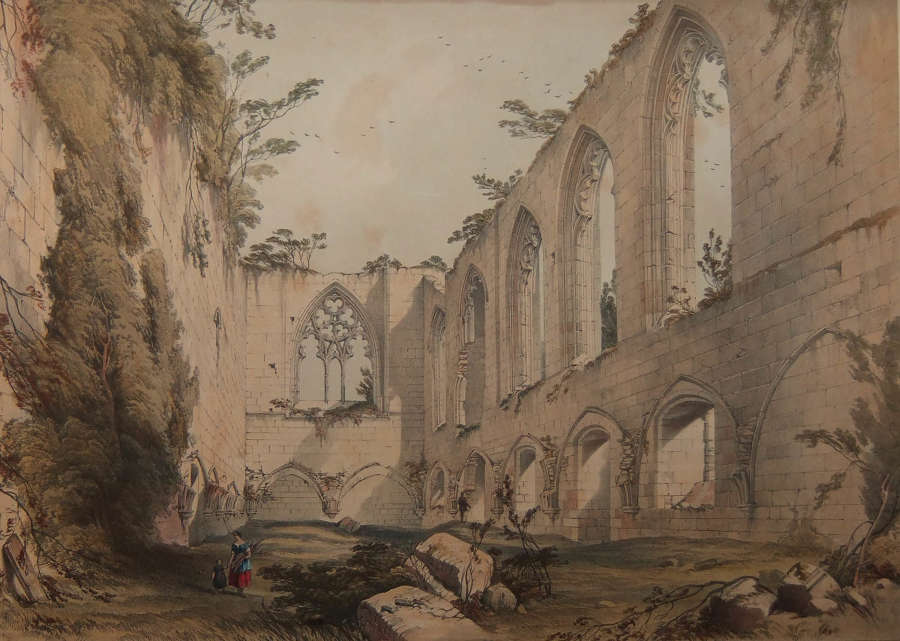 William Richardson - "The Refectory of Easby Abbey"
