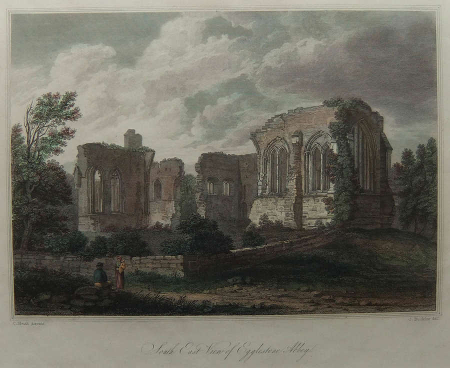 C.Heath - "S.E.View of Egglestone Abbey"