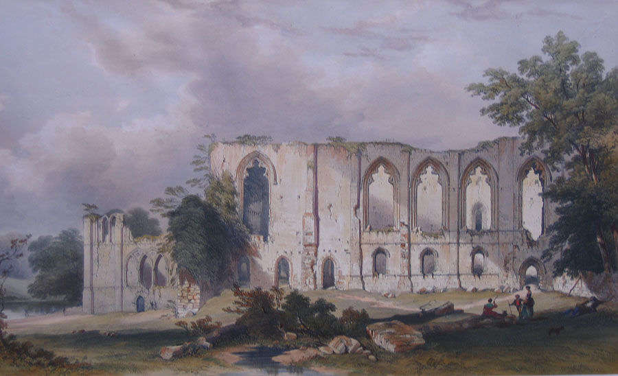 William Richardson - EXTERIOR OF THE REFECTORY, EASBY ABBEY, YORKSHIRE