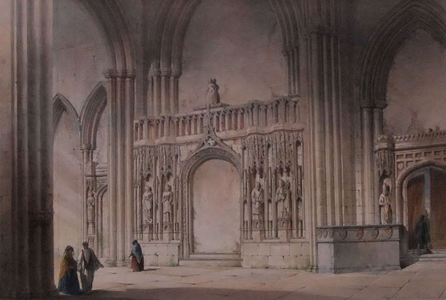 William Richardson - THE SCREEN IN HOWDEN PRIORY, YORKSHIRE