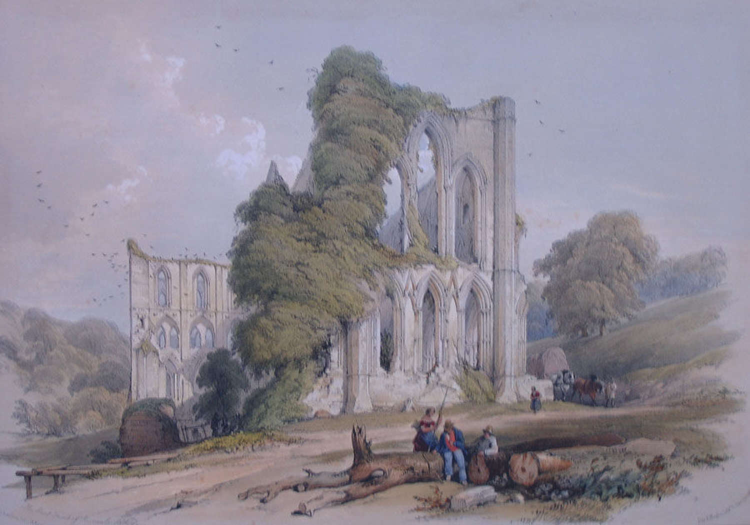 William Richardson - THE EAST FRONT OF RIEVAULX ABBEY