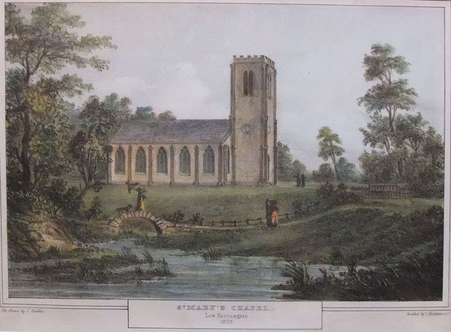 J. Stubbs - "St. Mary's Chapel, Low Harrowgate, 1829"