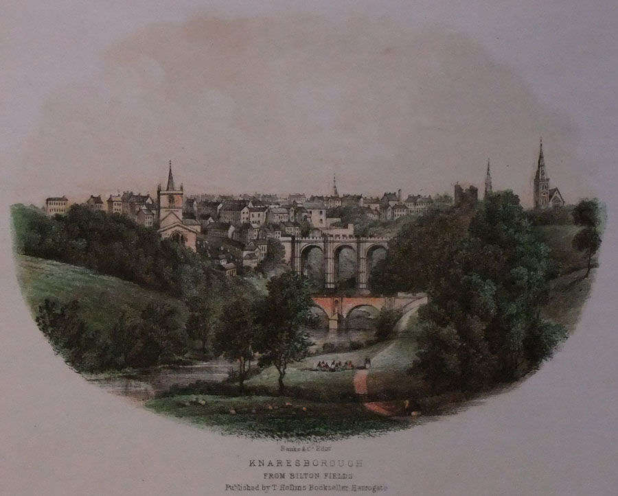 T. Hollins (publisher) - KNARESBOROUGH from BILTON FIELDS