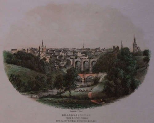 T. Hollins (publisher) - KNARESBOROUGH from BILTON FIELDS