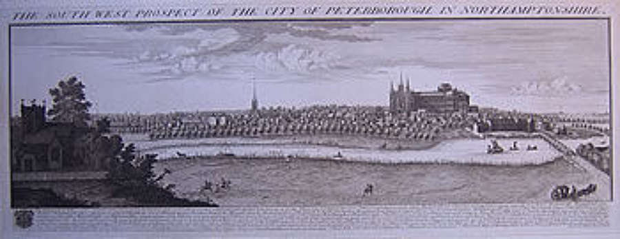 Samuel & Nathaniel Buck - THE SOUTH-WEST PROSPECT OF THE CITY OF PETERBOROUGH