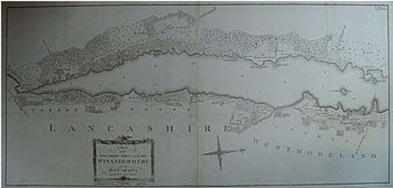 James Clarke - A MAP OF THE SOUTHERN PART OF THE LAKE WINANDEMERE