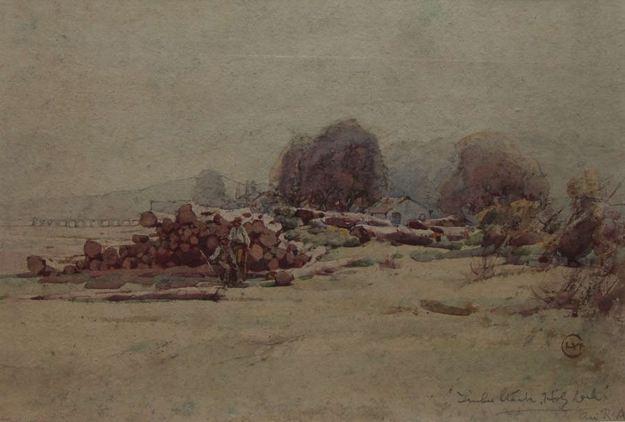 Cuthbert Crossley - "Timber Stack, Holy Loch"