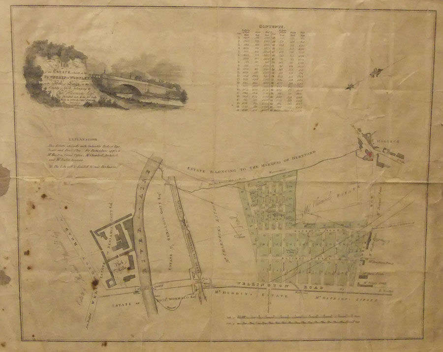Chas. Fowler (Surveyor, Leeds) - PLAN OF AN ESTATE SITUATE IN THE TOWNSHIP OF WORTLEY