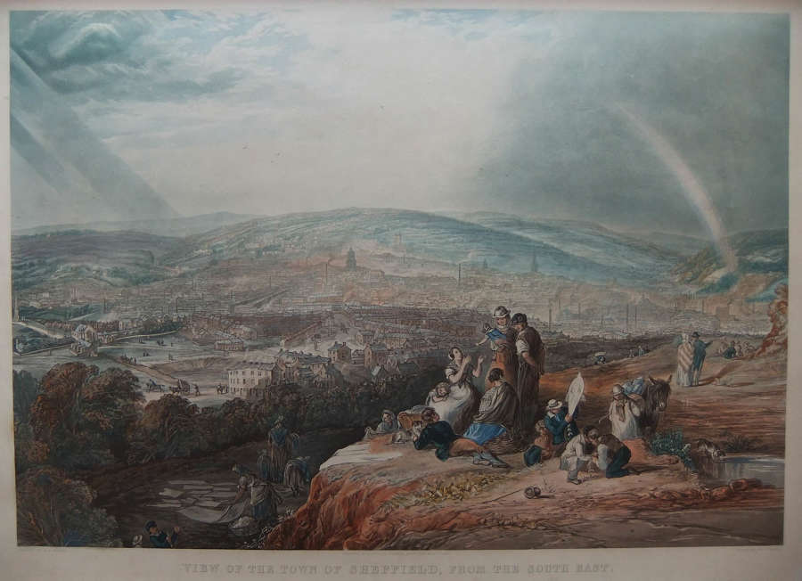 H.P.Parker - "View of the Town of Sheffield from the South East"