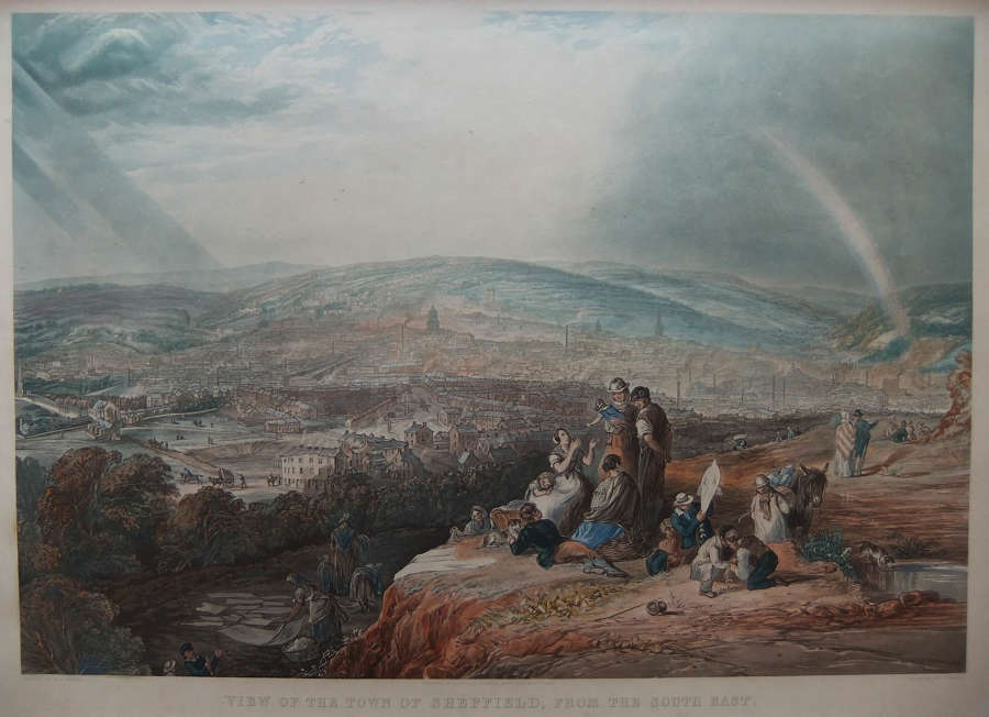 H.P.Parker - "View of the Town of Sheffield from the South East"