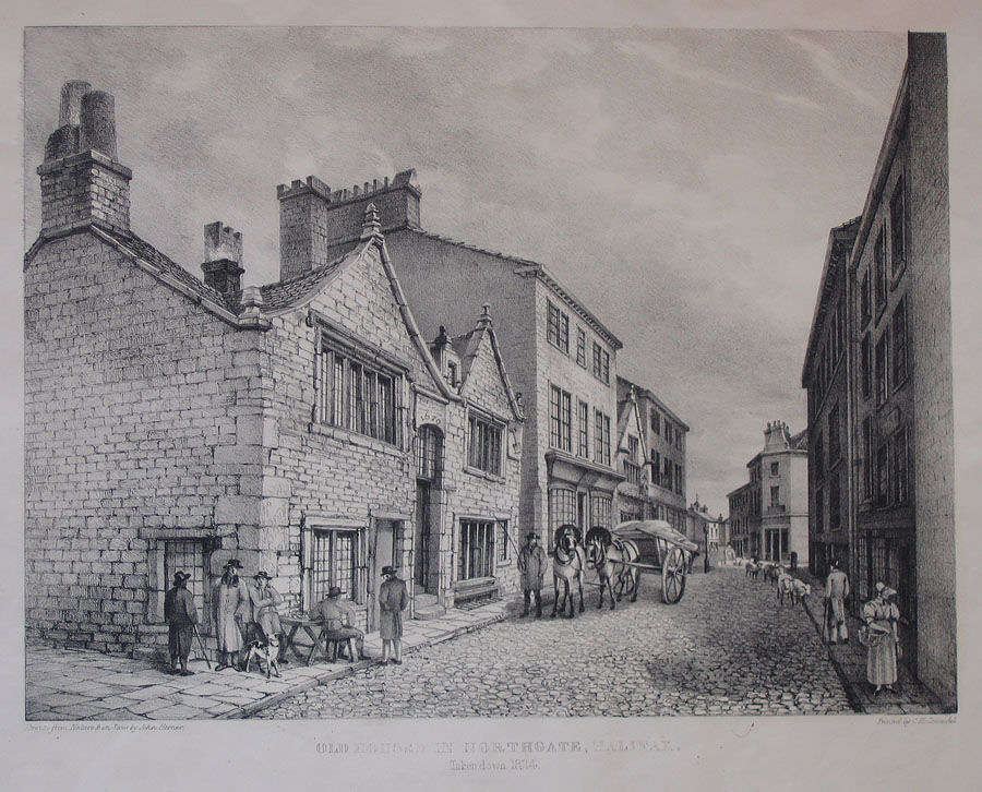 John Horner - OLD HOUSES IN NORTHGATE, HALIFAX