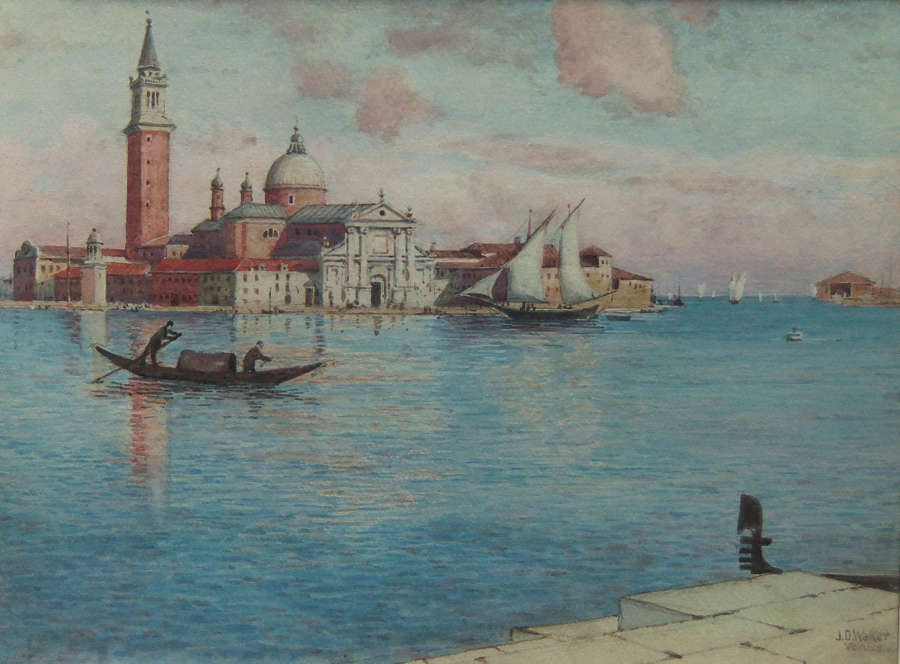 John D. Walker "Venice" watercolour