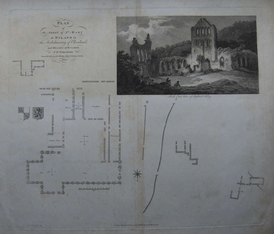 "Plan of Byland Abbey, Yorkshire"
