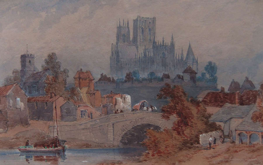 William James Boddy "York from Peaseholm Green" watercolour