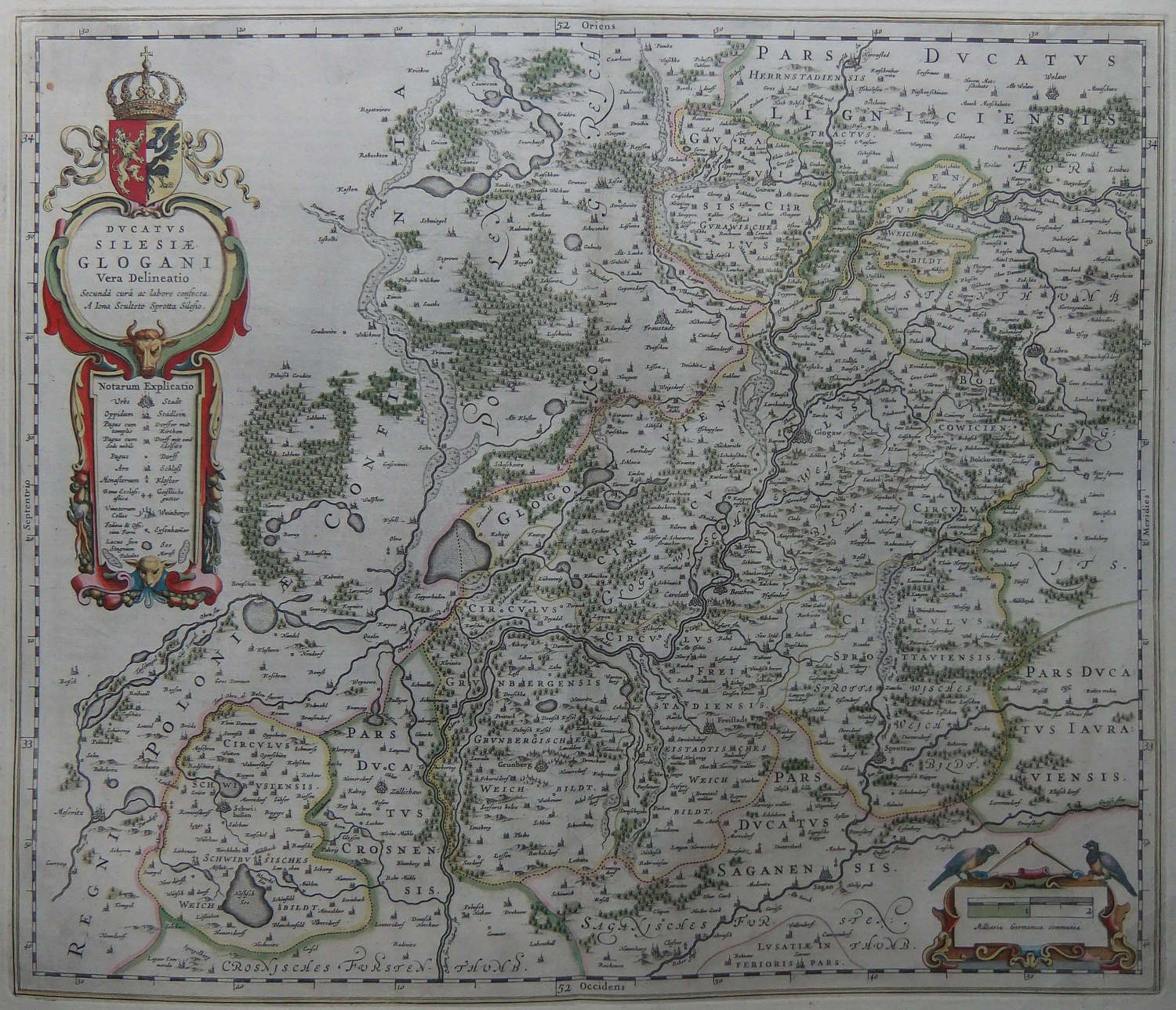 Poland Antique Map Blaeu 