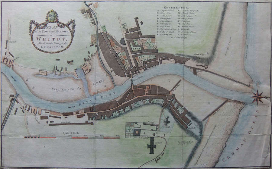 L. Charlton "Plan of Whitby" Yorkshire