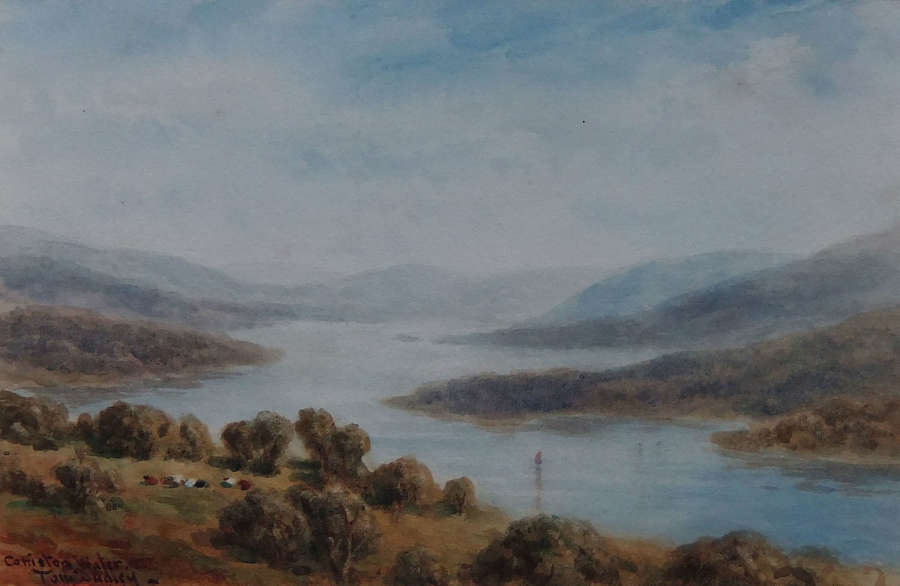 Tom Dudley "Coniston Water" watercolour