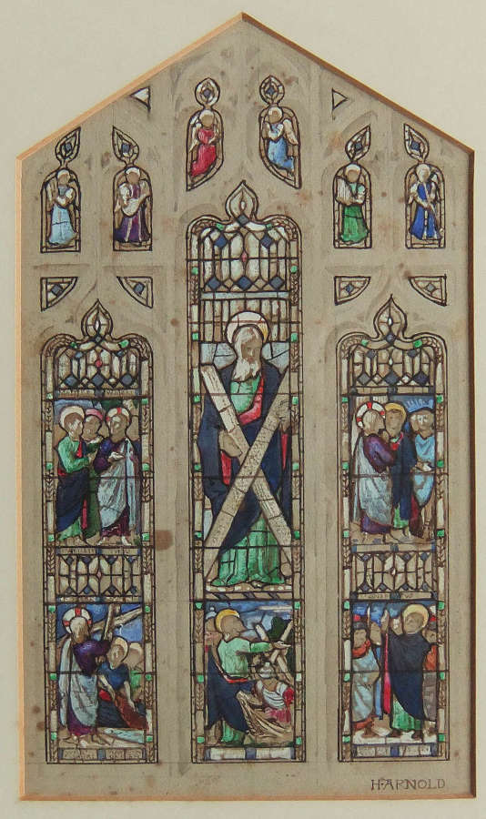 Hugh Arnold "Design for window in St. Andrew's church, Harrogate"