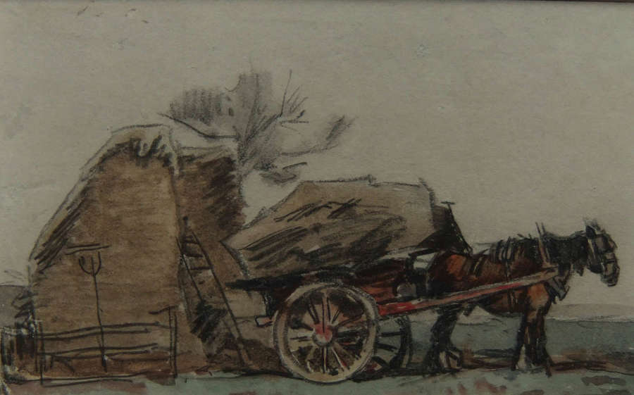 Fred Lawson "A Full Load" watercolour