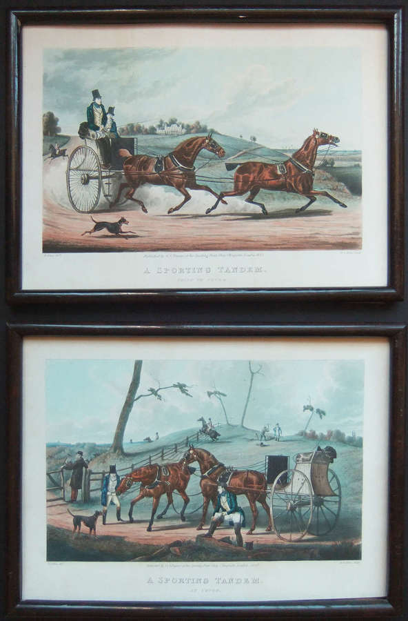 H. Alken "A Sporting Tandem", "Going to Cover" and "At Cover" Pair  "