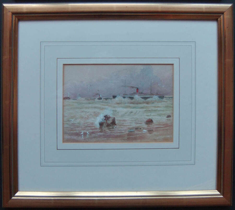 George Oliver Ayre "Almost Home" watercolour