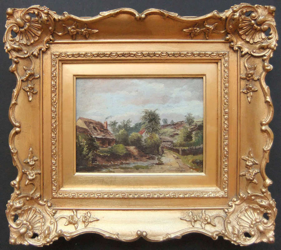 William Greaves "Farm, Endcliffe Wood nr. Sheffield" oil painting