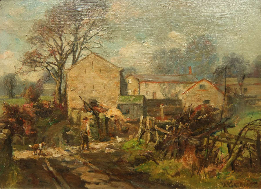 William Greaves "Farmstead, Quaker Lane, Asquith"  oil painting