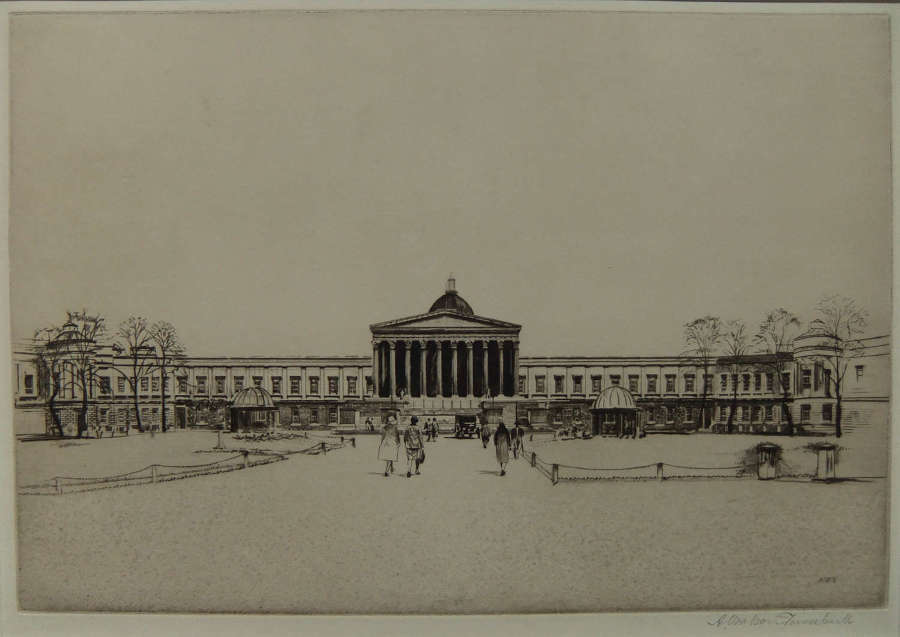A. W. Turnbull "University College London" etching