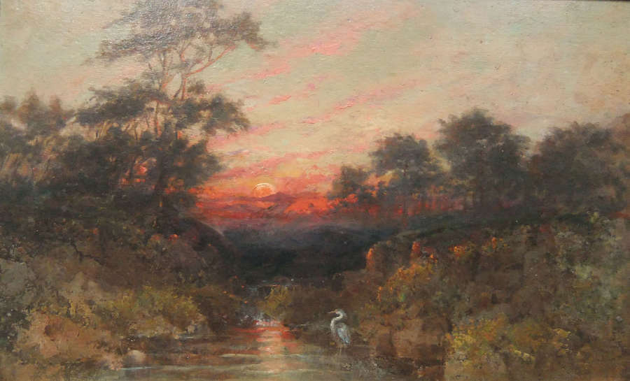 Samuel Lawson Booth "In Bolton Woods" oil painting