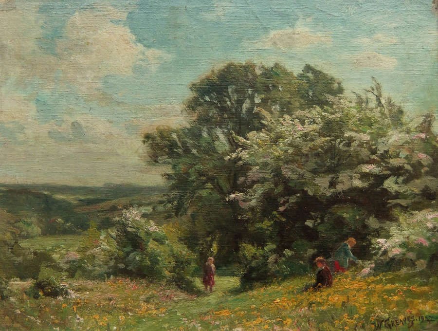 William Greaves "The Meadow" oil on board