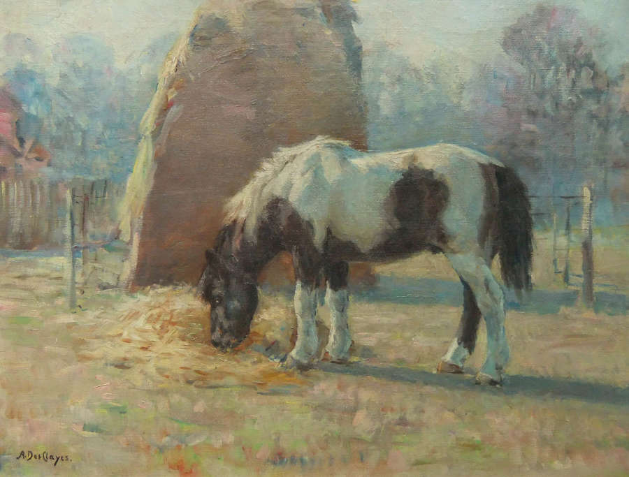 Alice Des Clayes  "The Coloured Pony," oil on canvas