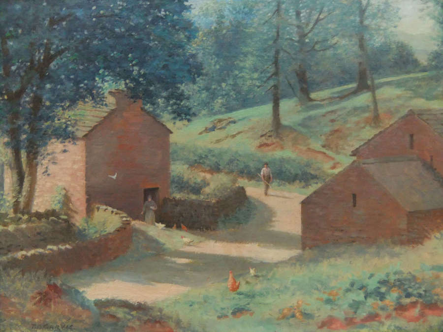 Thomas Bowman Garvie "Near Croglin, Cumberland" oil painting