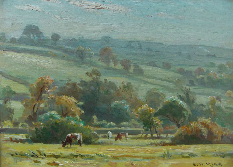 Ernest Higgins Rigg "Low Row, Summer" oil painting