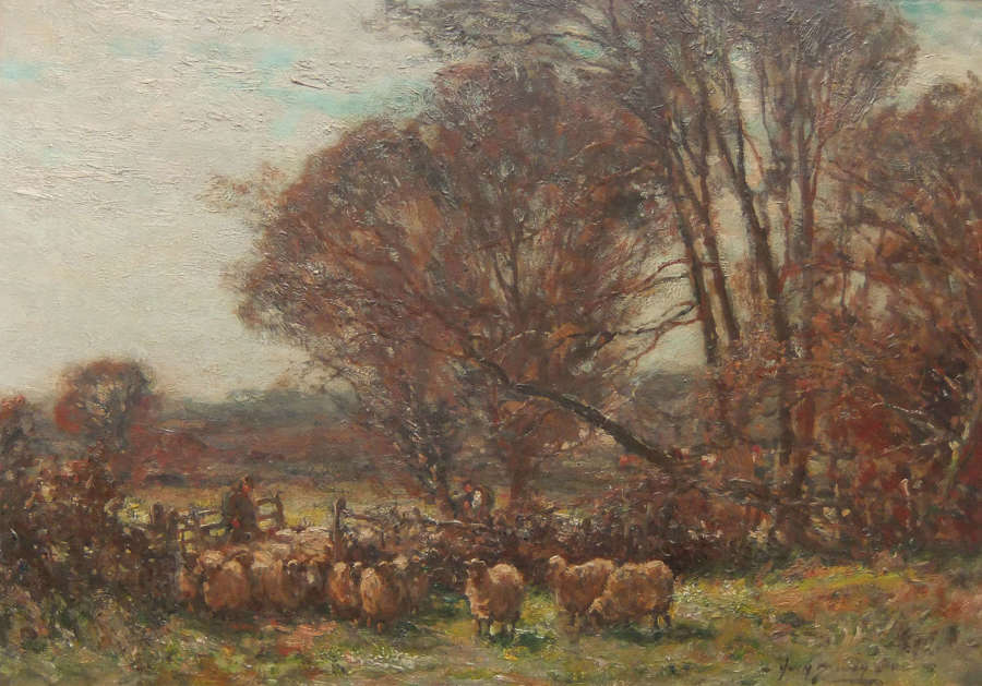 Owen Bowen "The First Sign of Spring" oil on canvas
