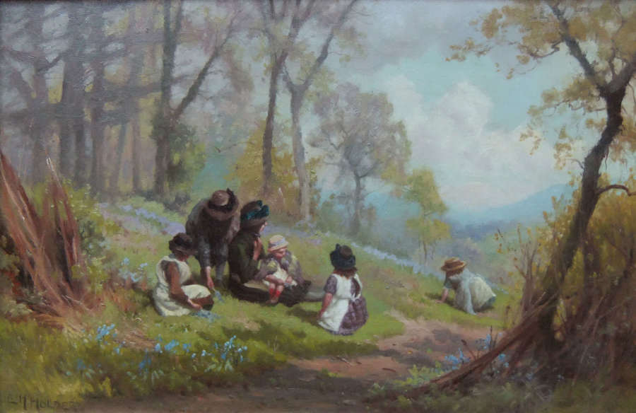 Edward Henry Holder "Happy Days" oil painting