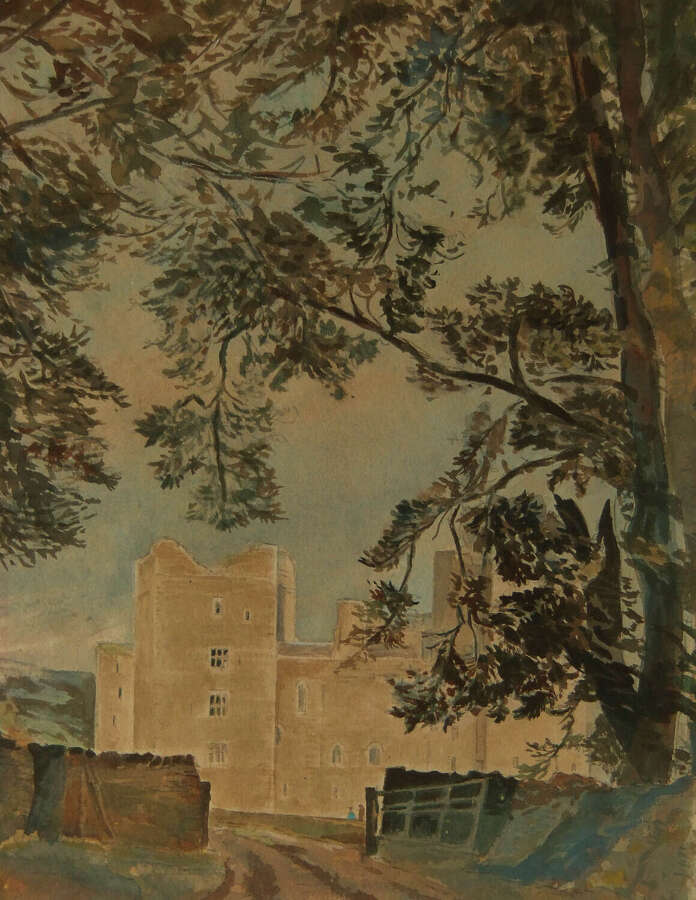 Sonia Lawson "Bolton Castle, Wensleydale" watercolour