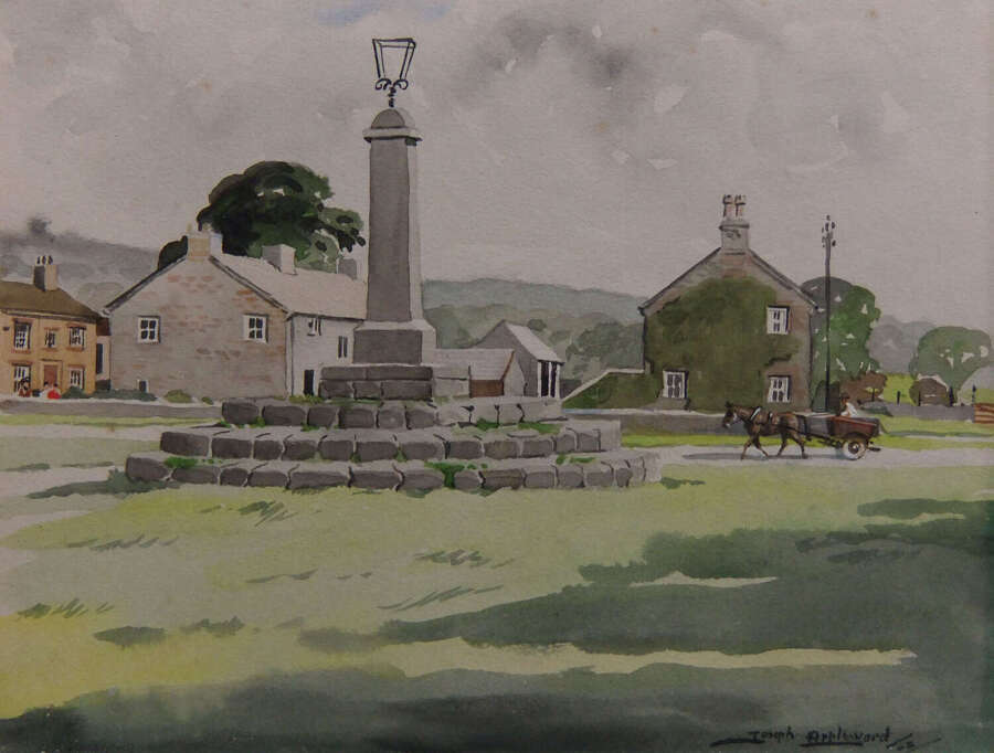 Joseph Appleyard "Redmire, Wensleydale" watercolour