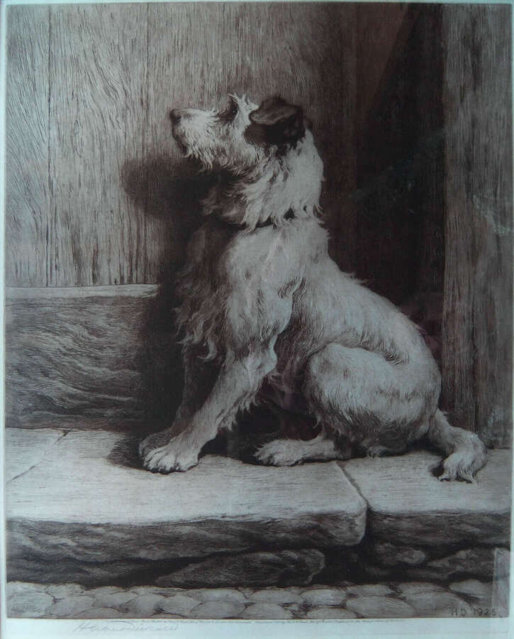 Herbert Dicksee "The Prodigal" signed etching