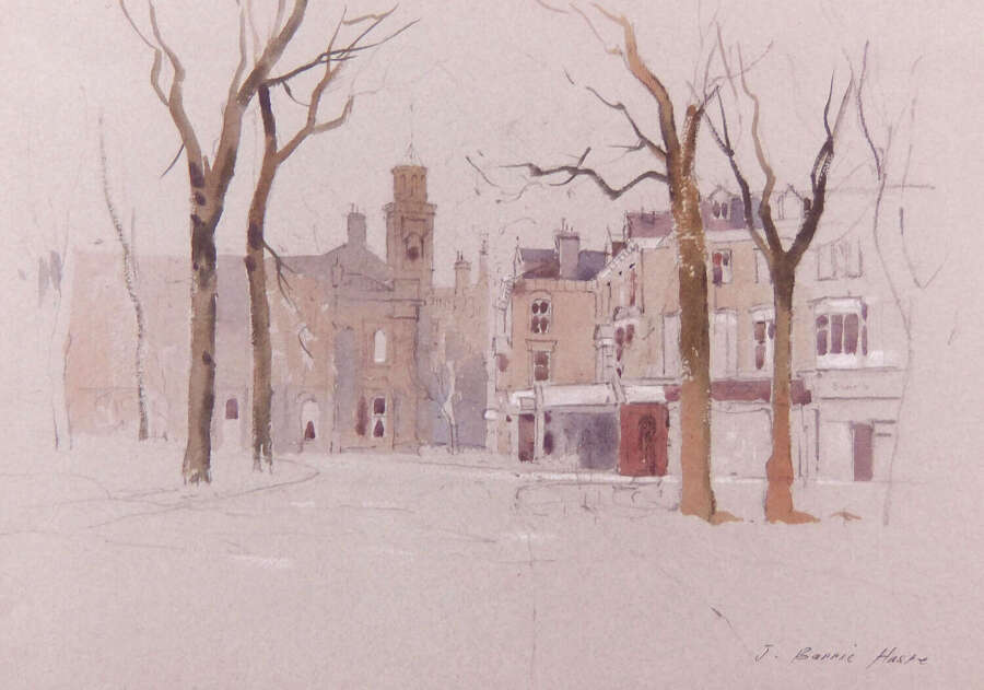 J. Barrie Haste "Montpellier Quarter, Harrogate" watercolour